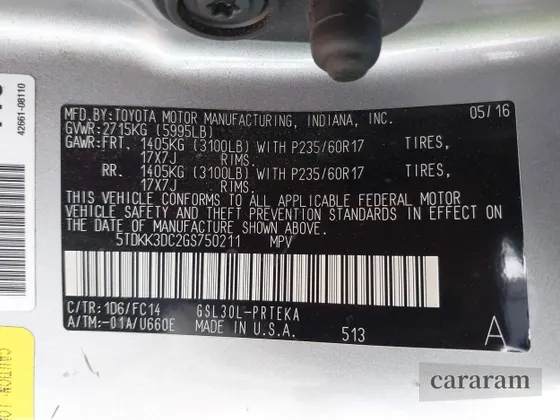 2016 Toyota Sienna LE AAS