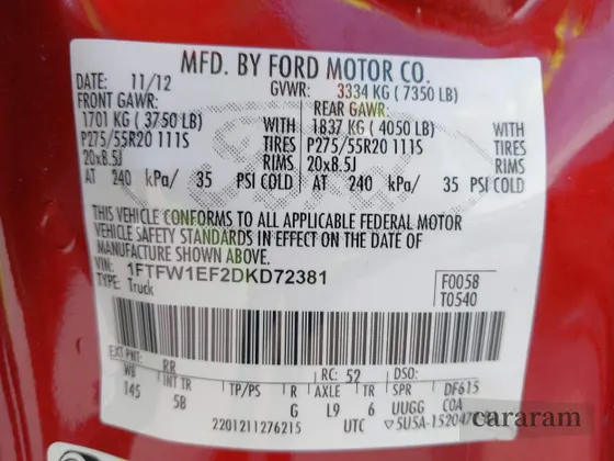 2013 Ford F-150 Lariat