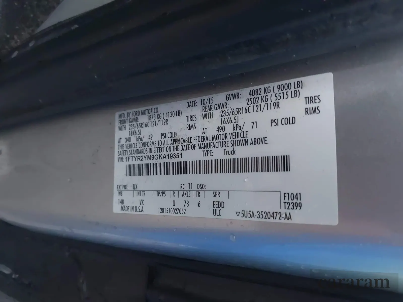 2016 Ford Transit Cargo