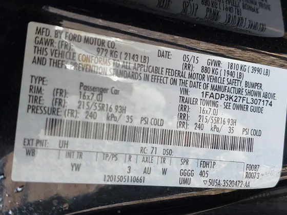 2015 Ford Focus SE