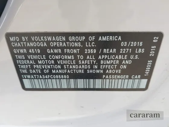 2015 Volkswagen Passat Limited Edition