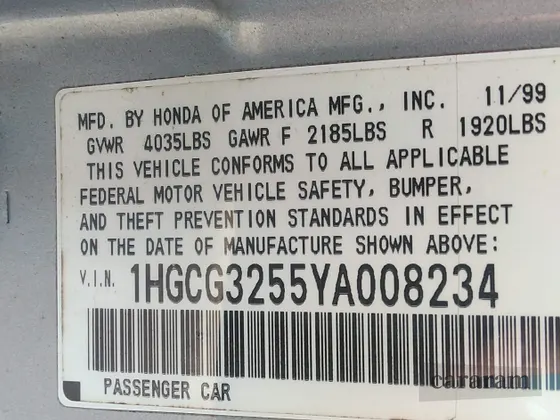 2000 Honda Accord EX