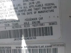 2012 Infiniti G37 Journey