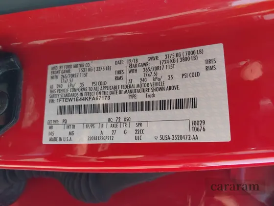 2019 Ford F-150 Lariat
