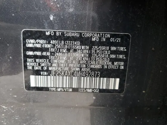 2021 Subaru Forester Touring
