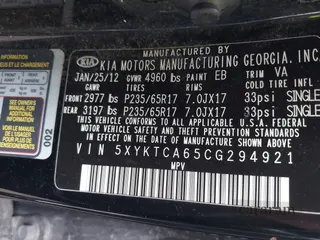 2012 Kia Sorento LX