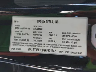 2019 Tesla Model 3 Long Range