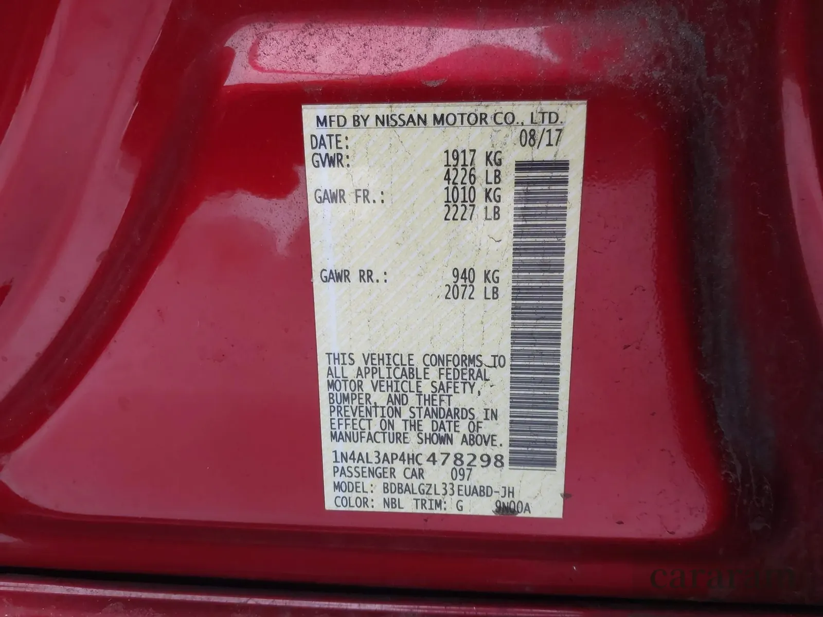 2017 Nissan Altima SV