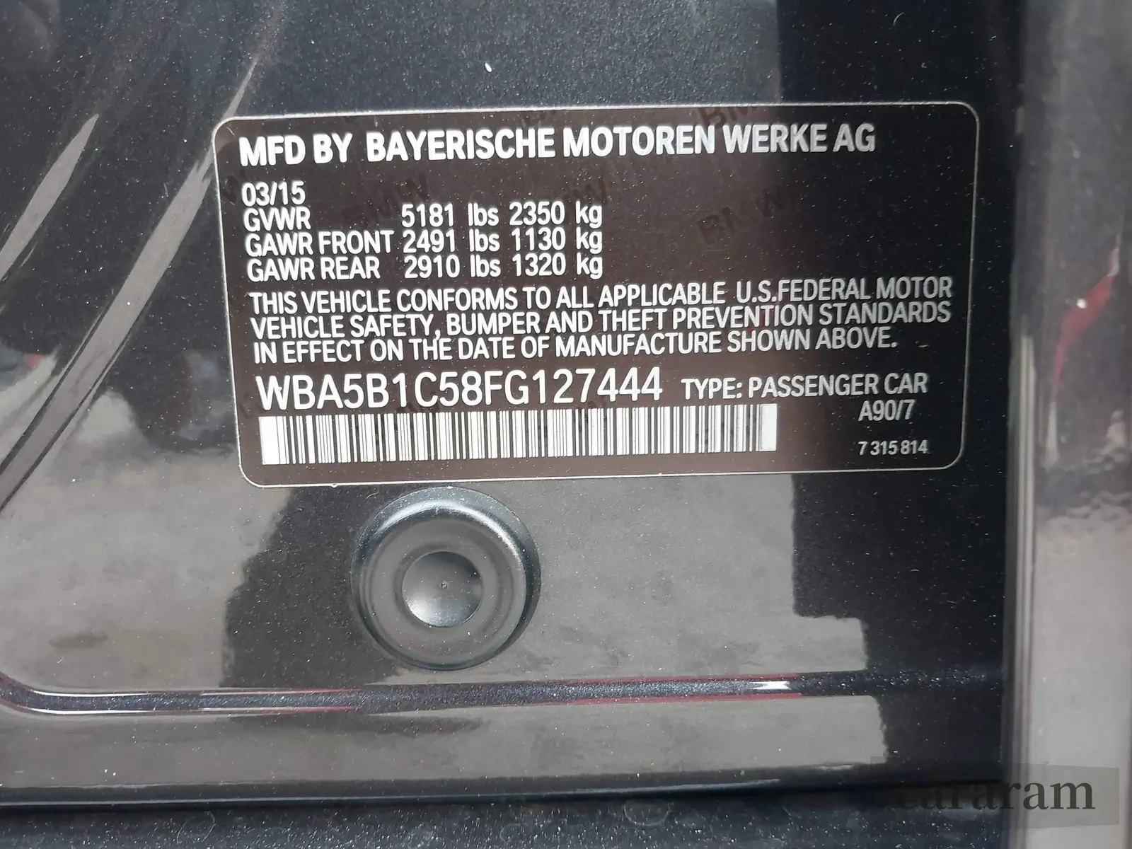 2015 BMW 5 Series 535i