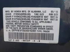 2013 Honda Ridgeline Sport