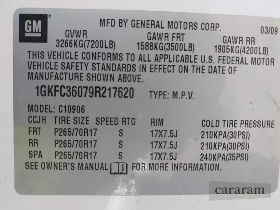 2009 GMC Yukon XL SLT 4SA