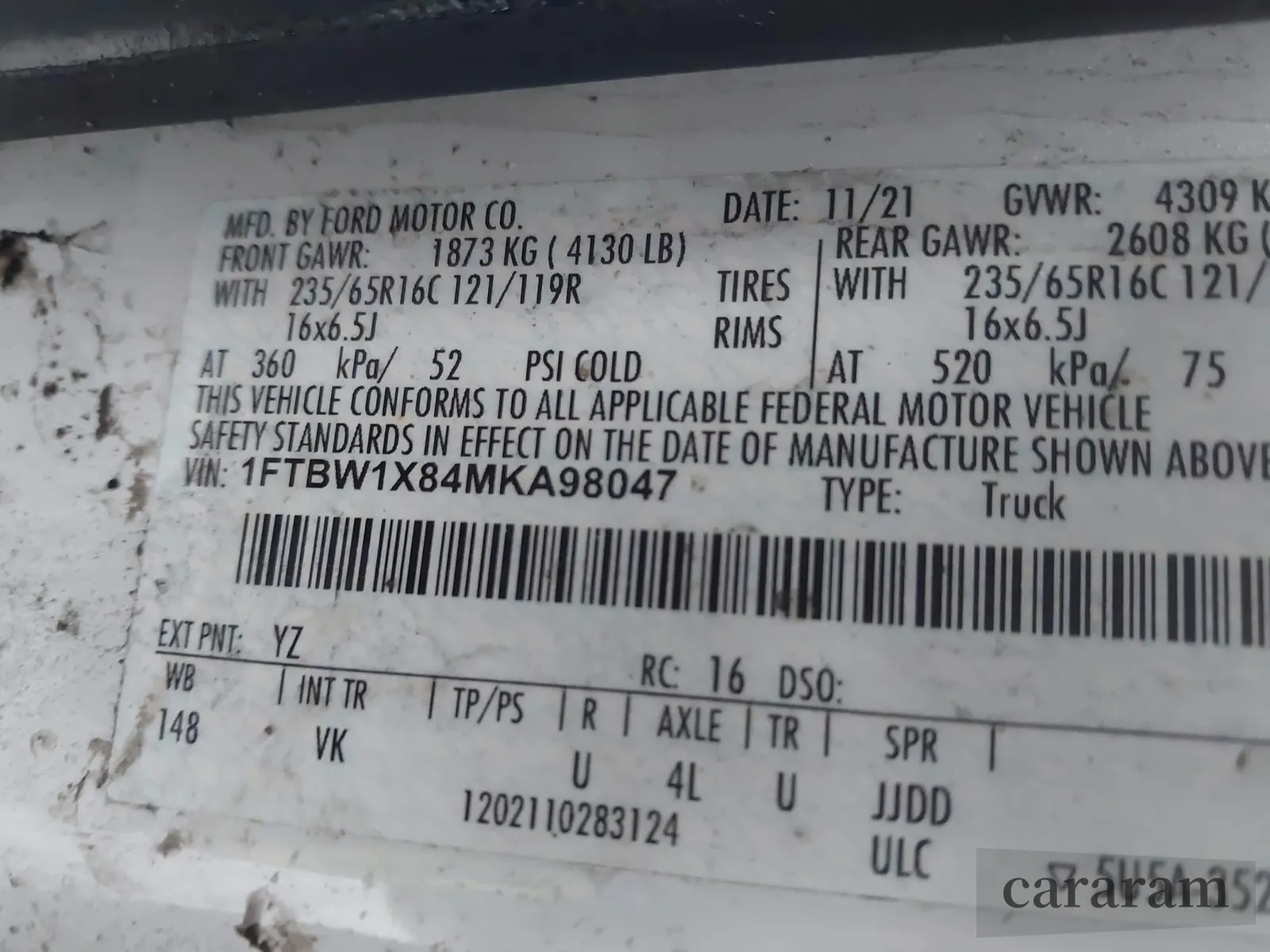 2021 Ford Transit Cargo