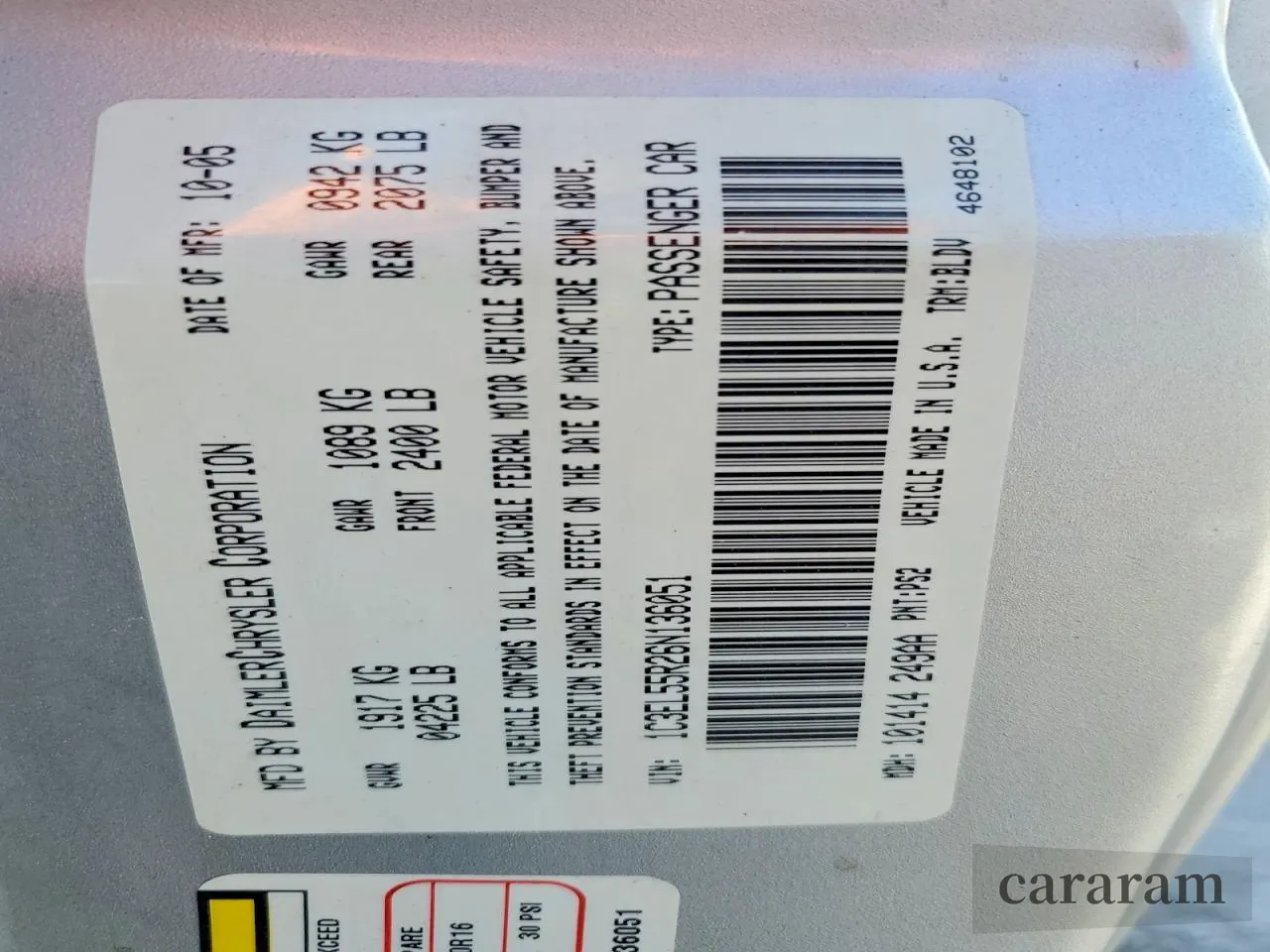 2006 Chrysler Sebring Touring