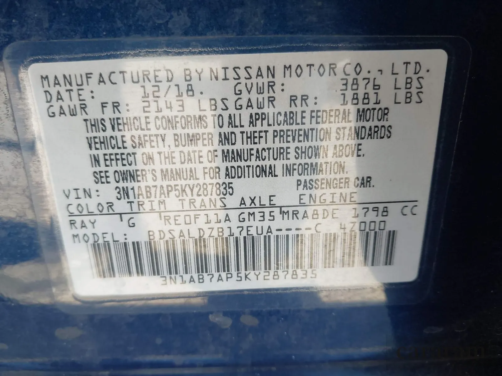 2019 Nissan Sentra SL