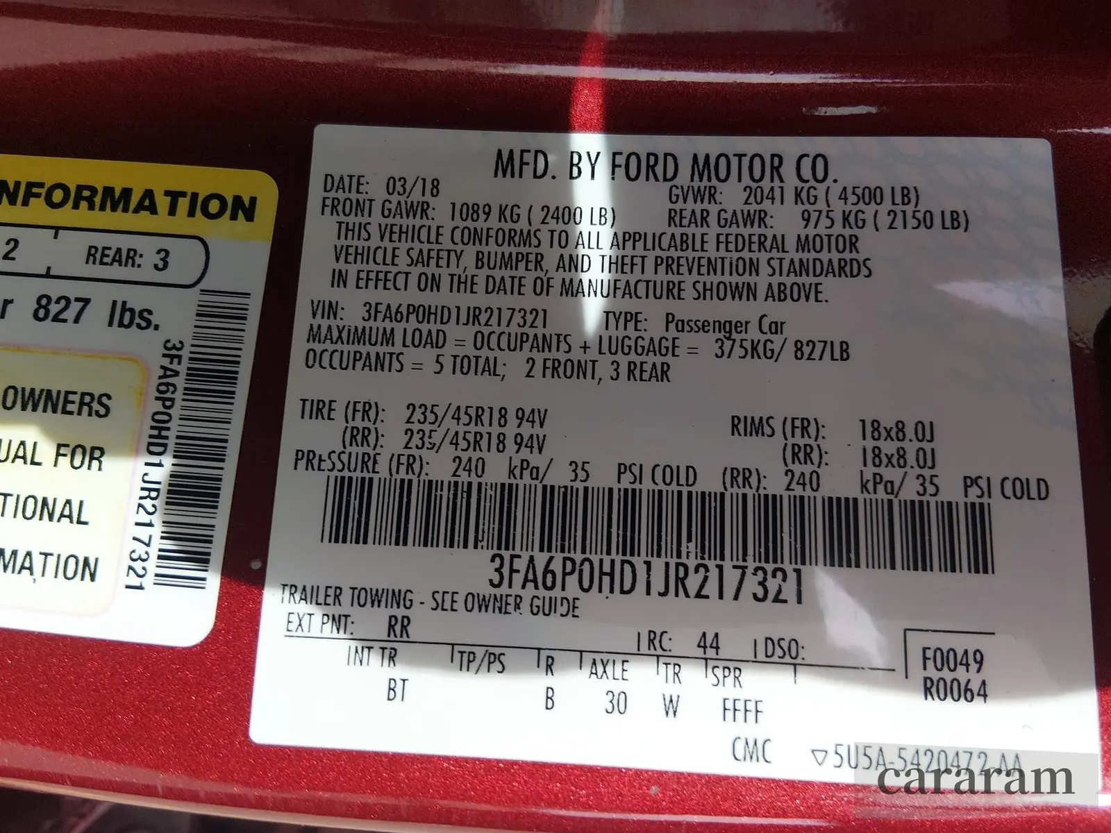 2018 Ford Fusion SE