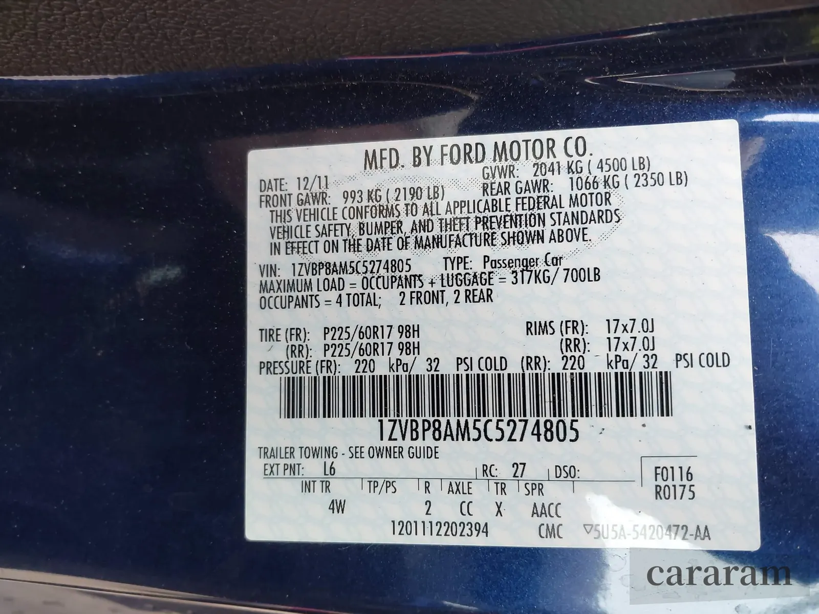 2012 Ford Mustang Premium