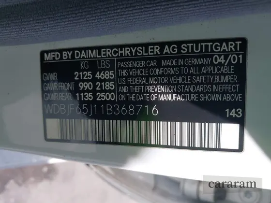 2001 Mercedes-Benz E 320