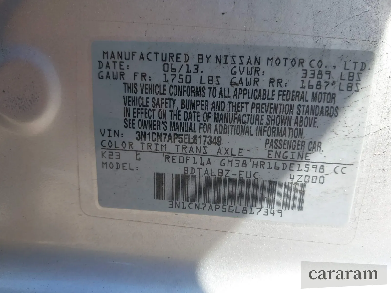 2014 Nissan Versa S