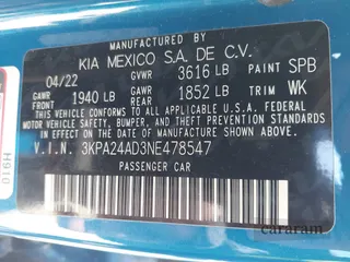 2022 Kia Rio S