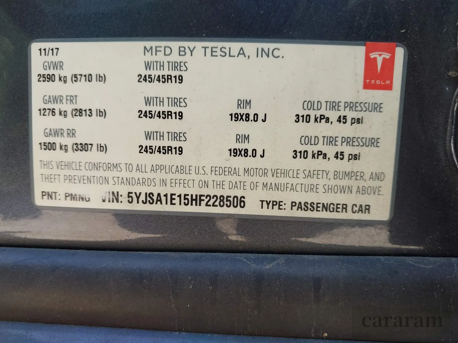 2017 Tesla Model S 60