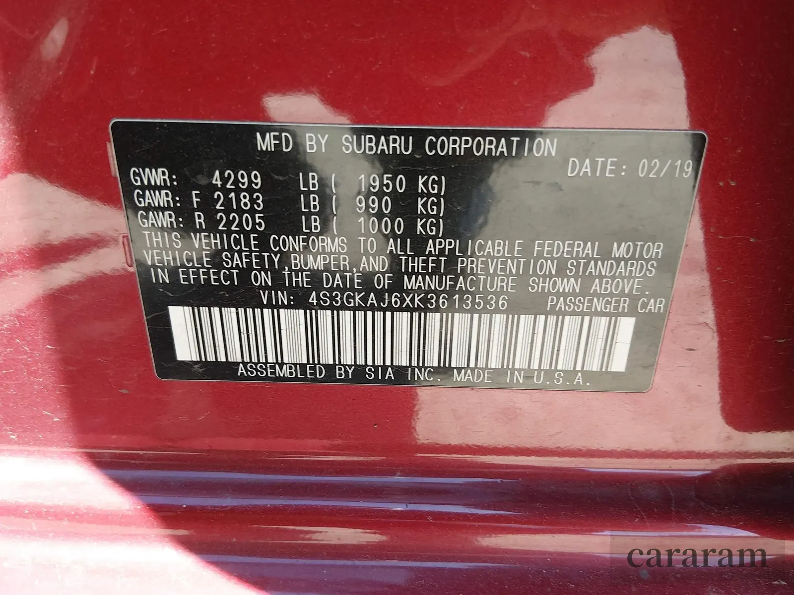 2019 Subaru Impreza Special Sports