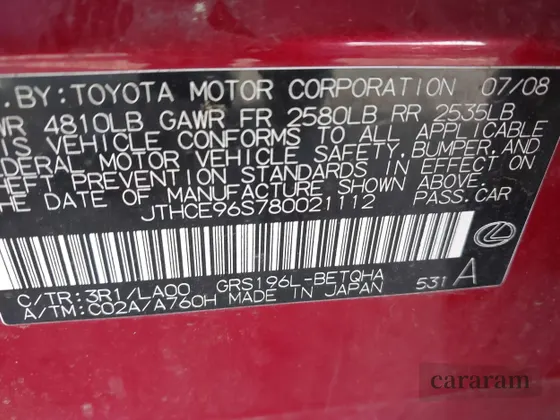 2008 Lexus GS 350