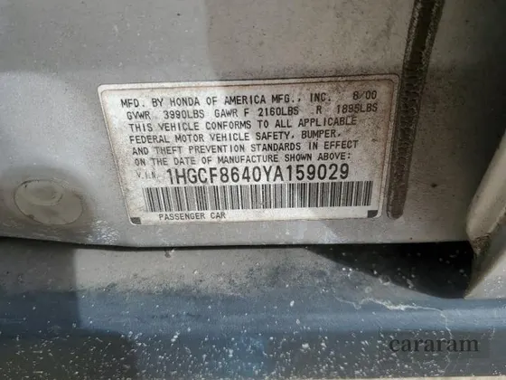 2000 Honda Accord DX