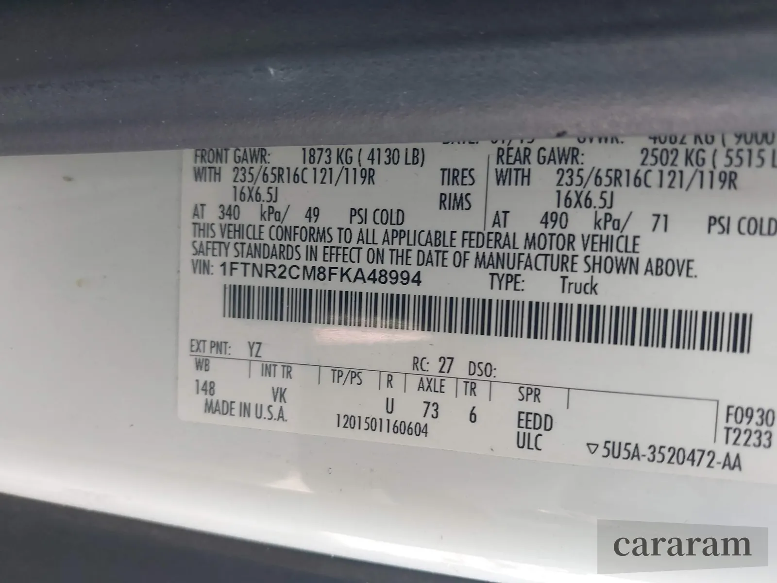 2015 Ford Transit Cargo