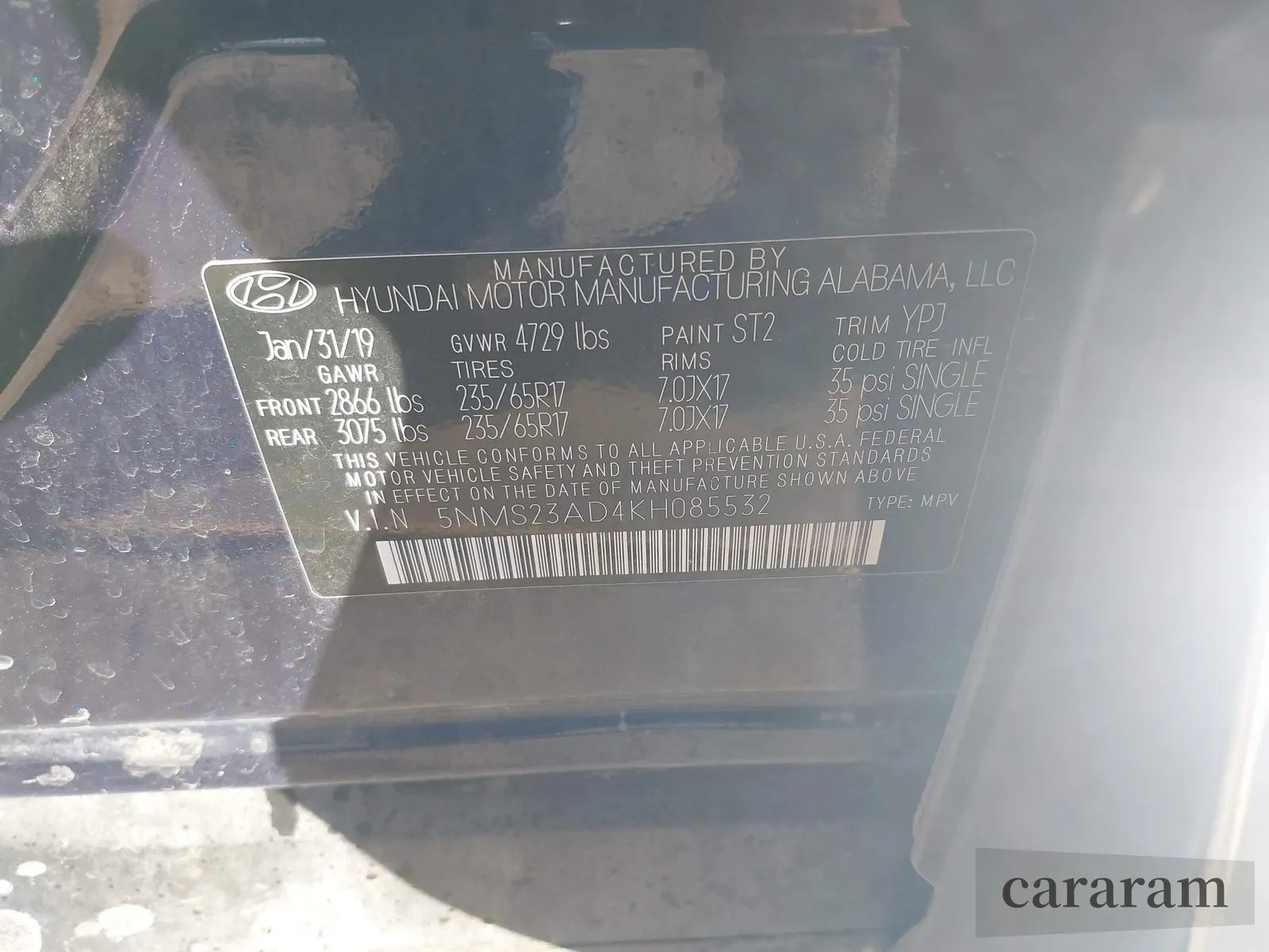2019 Hyundai Santa Fe SE