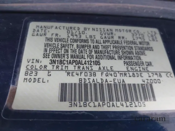 2010 Nissan Versa S