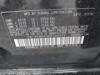 2019 Subaru Legacy Special Sports