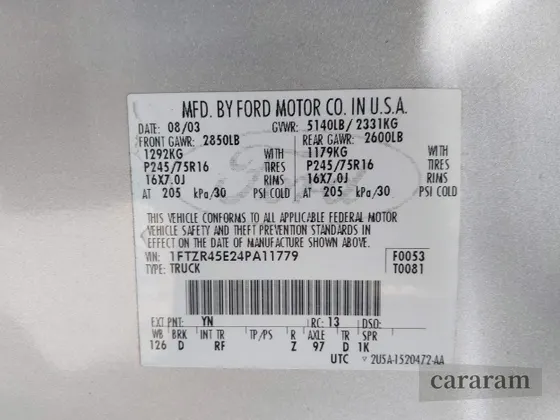 2004 Ford Ranger XL Fleet