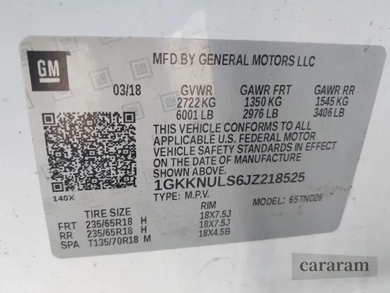 2018 GMC Acadia SLT