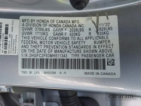 2021 Honda Civic LX