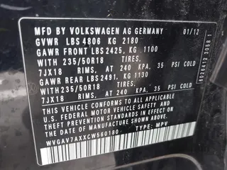 2012 Volkswagen Tiguan S