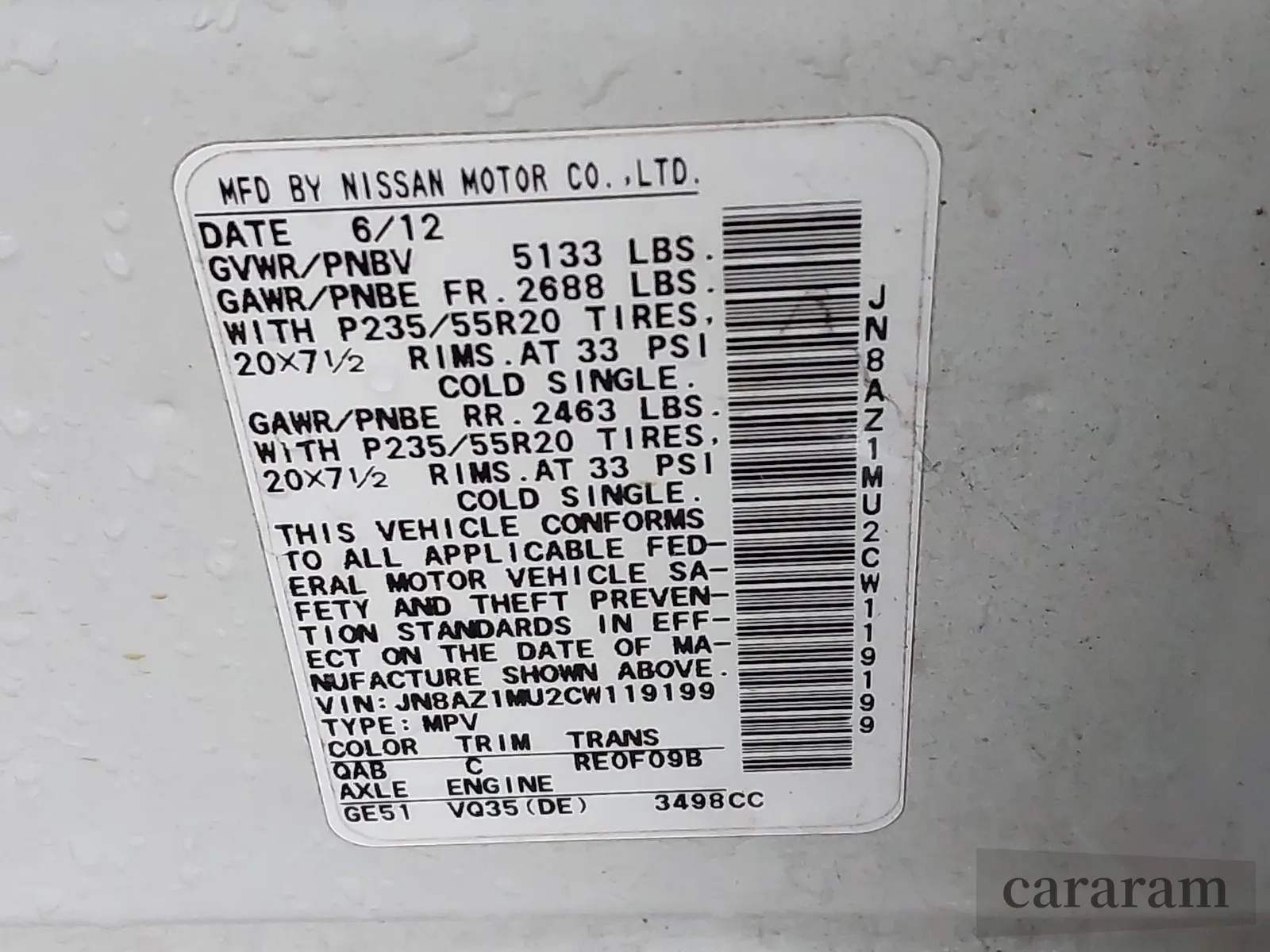 2012 Nissan Murano LE