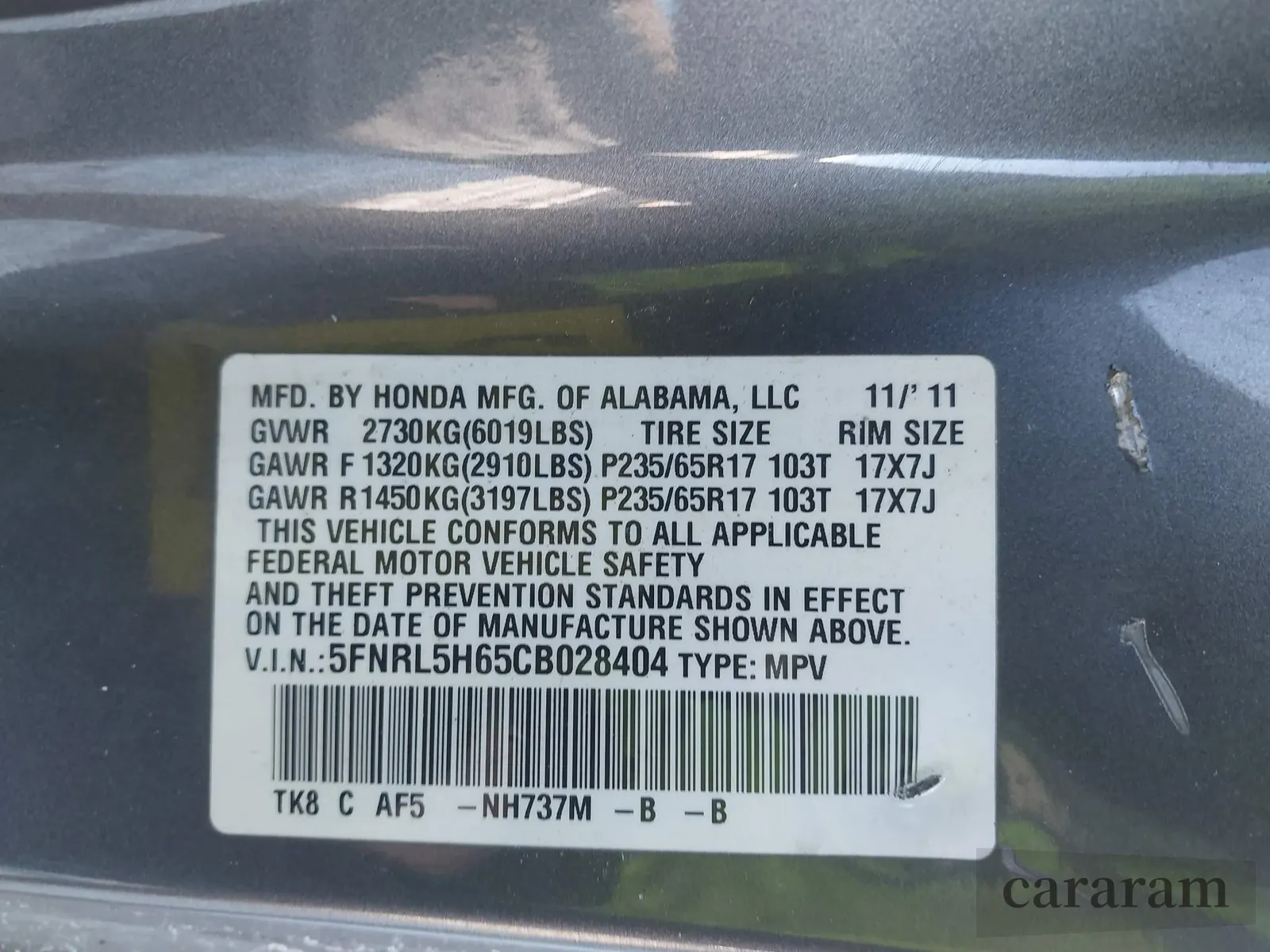 2012 Honda Odyssey EX-L
