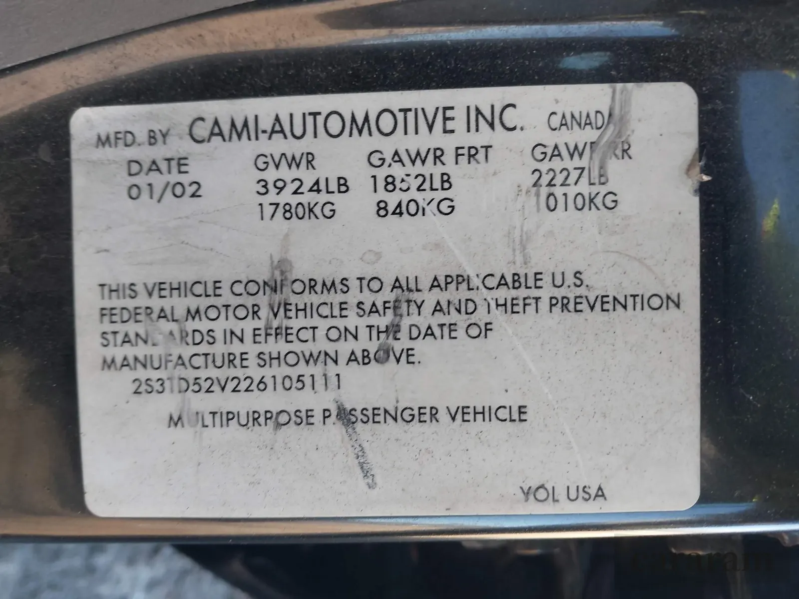 2002 Suzuki Vitara JLX