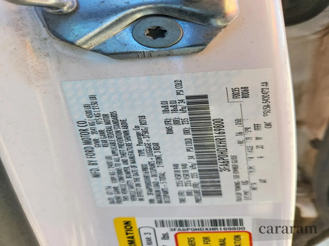2017 Ford Fusion SE