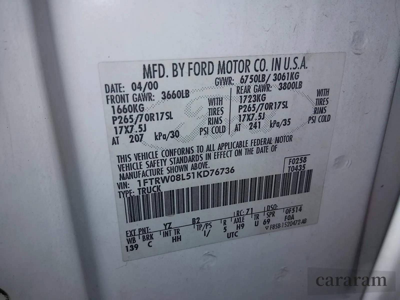 2001 Ford F-150 XLT
