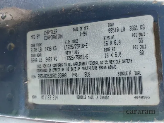1994 Dodge Passenger
