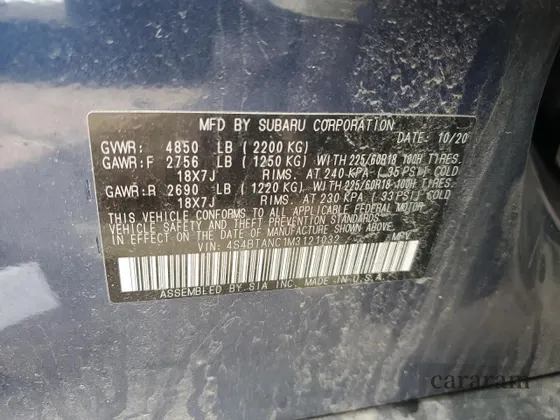 2021 Subaru Outback Limited