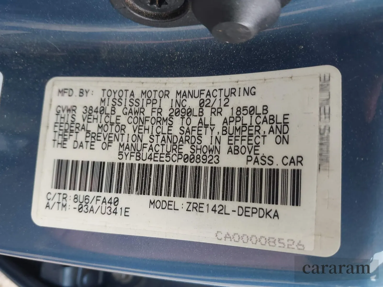 2012 Toyota Corolla L