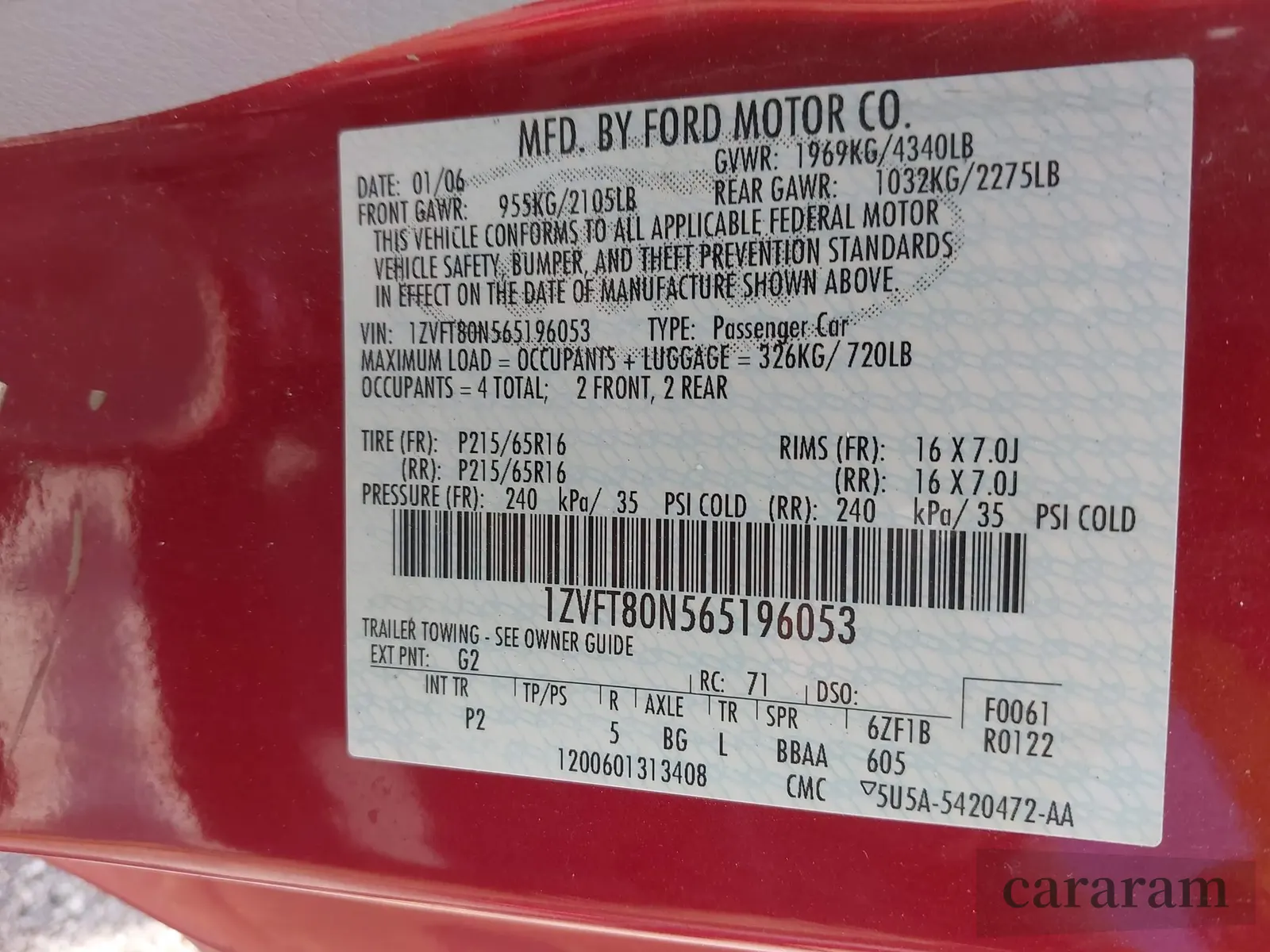 2006 Ford Mustang Standard