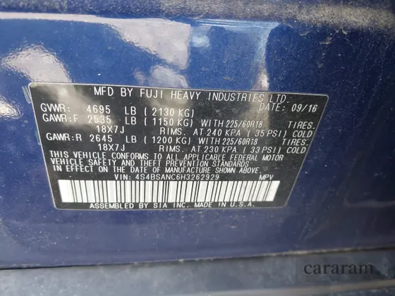 2017 Subaru Outback Limited