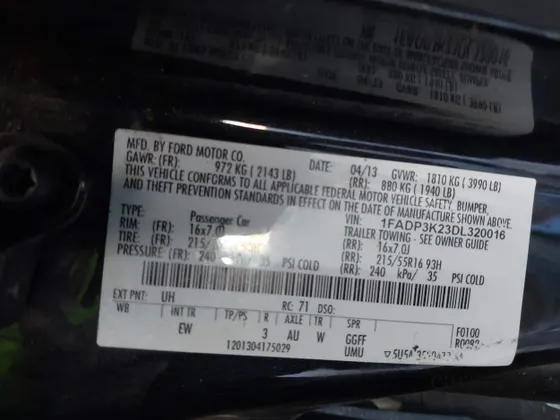 2013 Ford Focus SE
