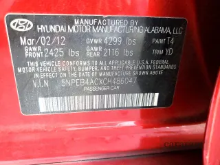 2012 Hyundai Sonata GLS
