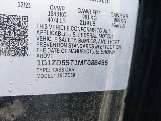 2021 Chevrolet Malibu LT