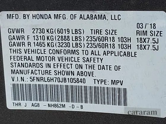 2018 Honda Odyssey EX-L