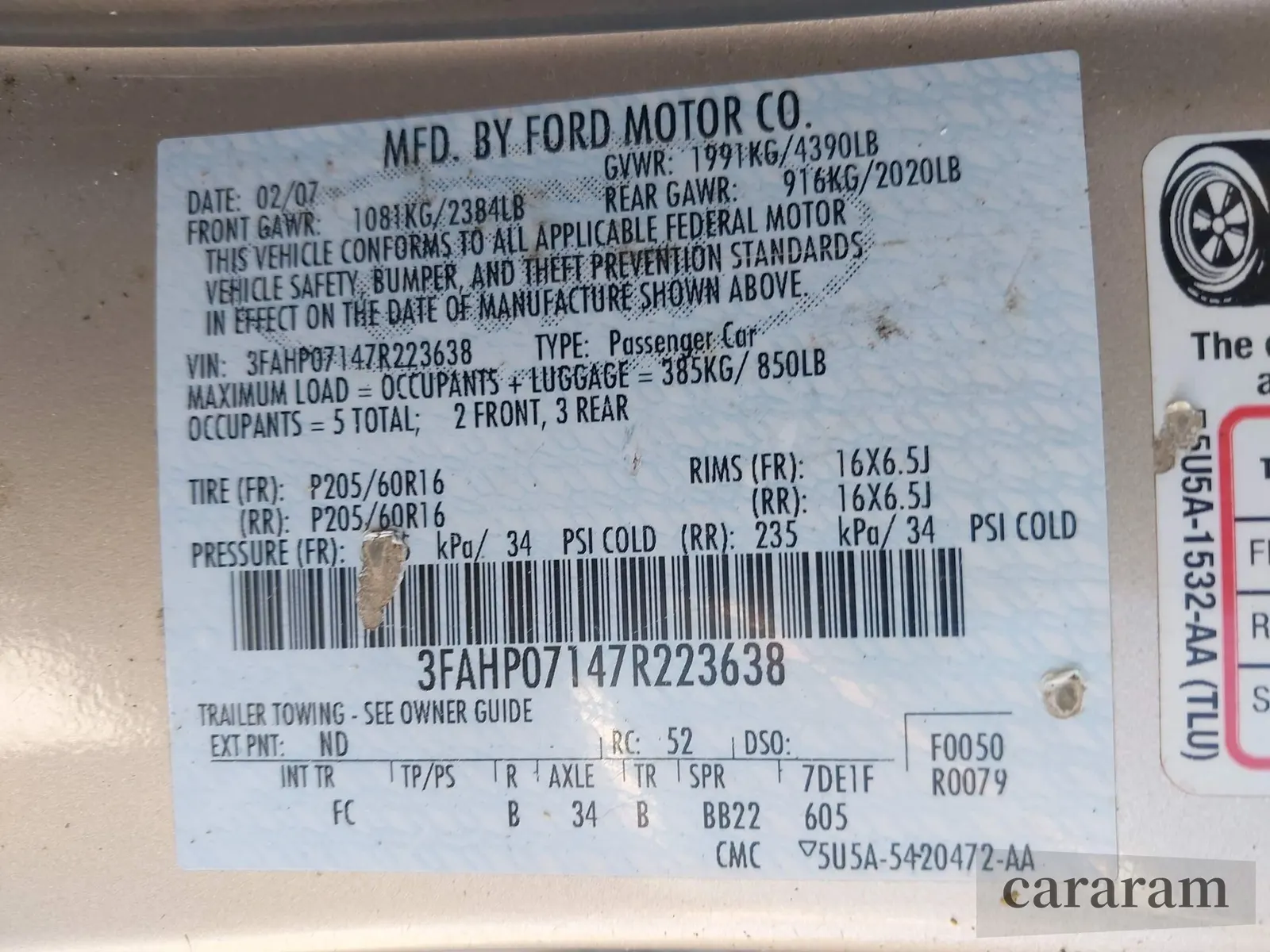 2007 Ford Fusion SE
